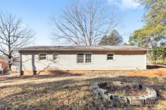 view of back of property