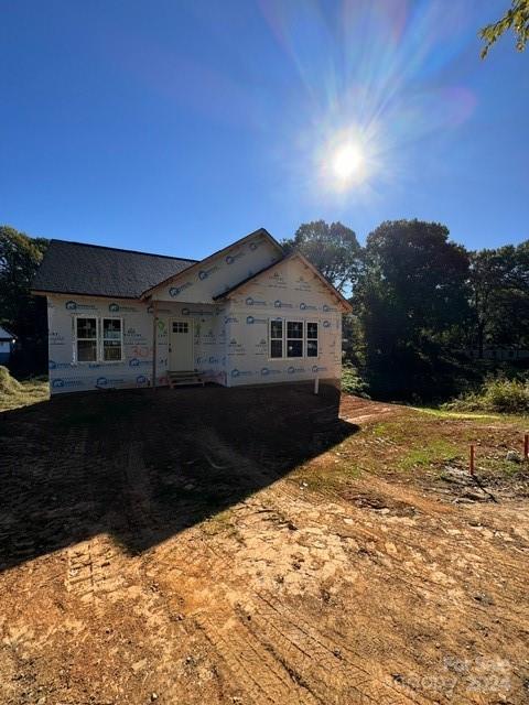 view of unfinished property