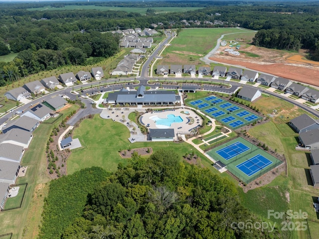 birds eye view of property