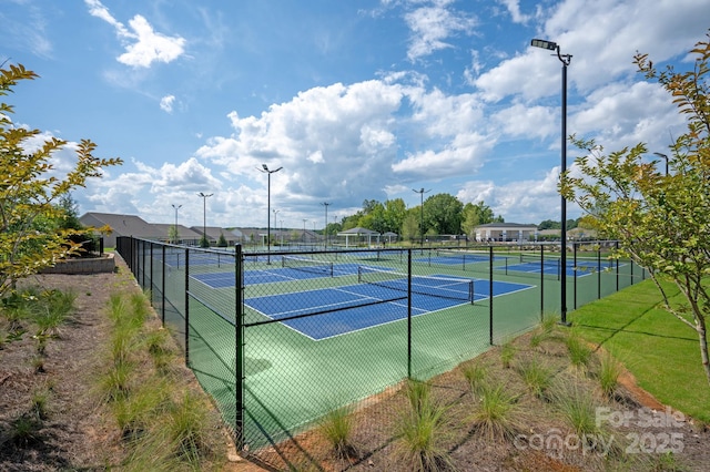 view of tennis court