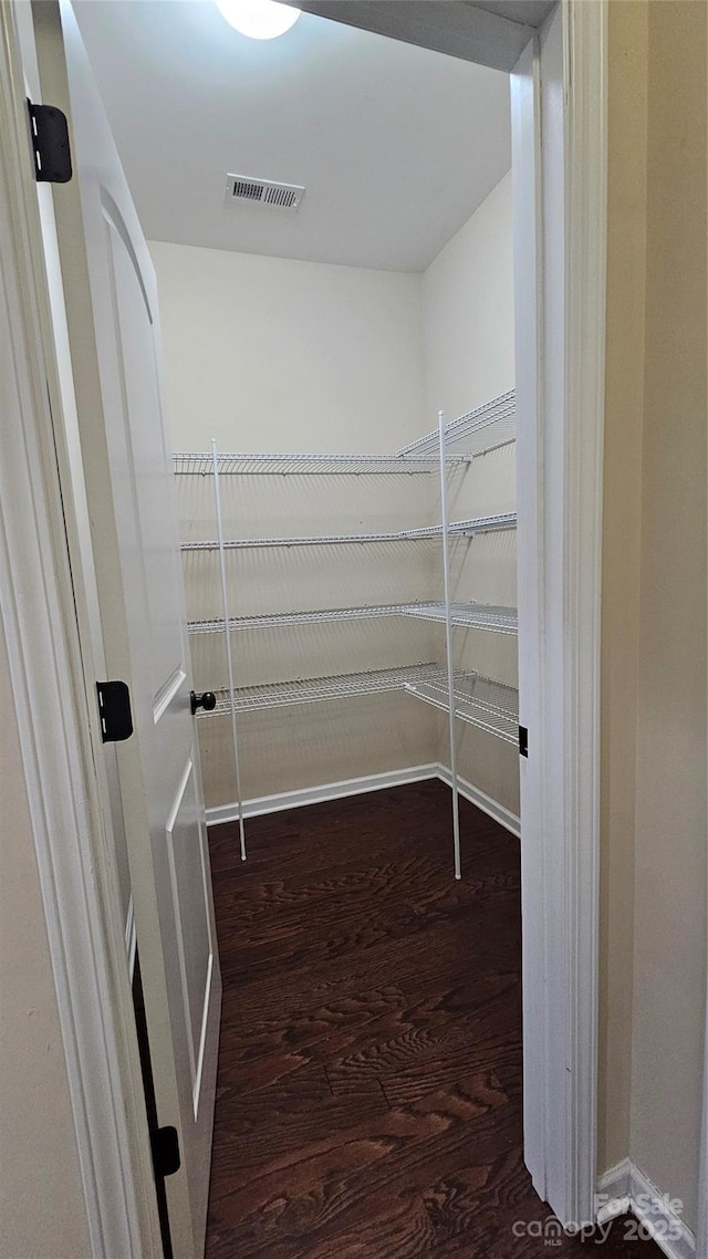 pantry with visible vents