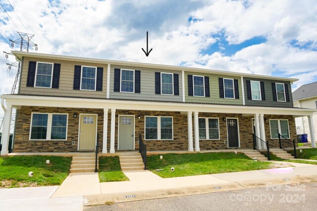 view of front of house with covered porch