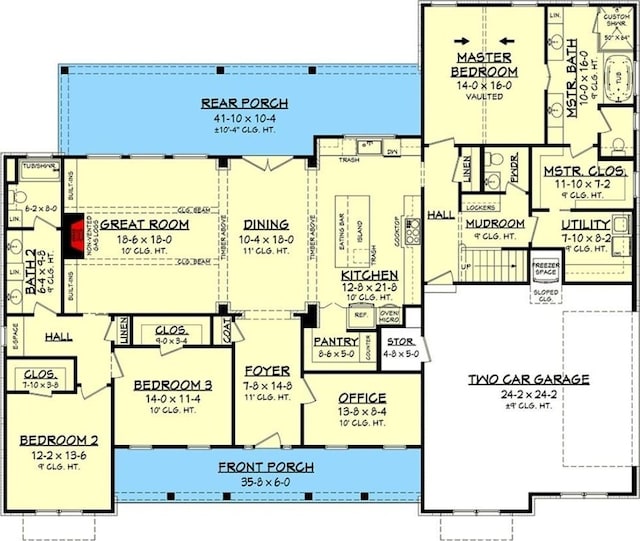 182 Shagbark Ct, Mount Gilead, NC 27306 - room layout