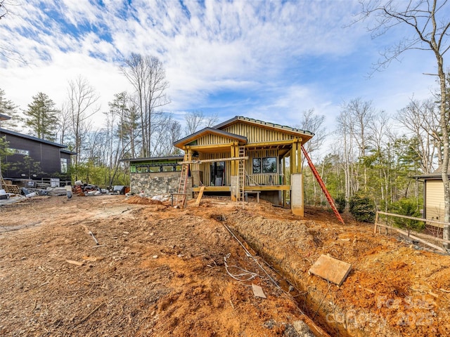 view of rear view of property