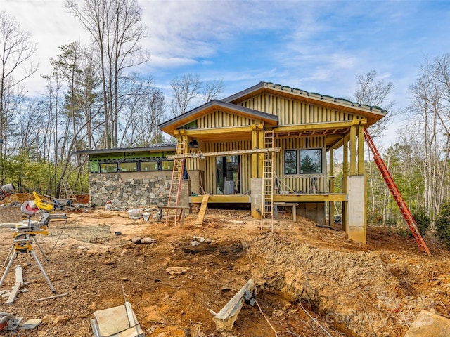 view of back of property