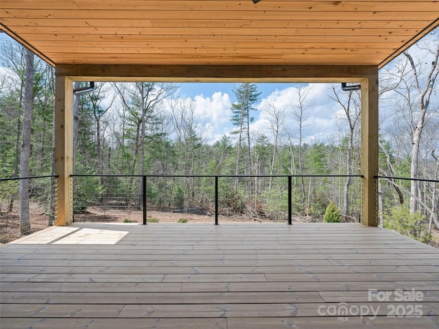 140 Upperfell Ct Unit 708, Asheville, NC 28803 - wooden terrace featuring a view of trees