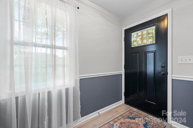 entryway featuring light hardwood / wood-style flooring