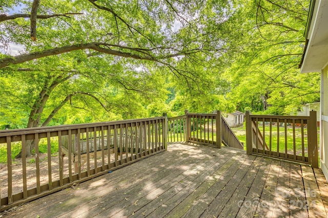 view of wooden terrace