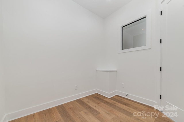 interior space with light hardwood / wood-style flooring