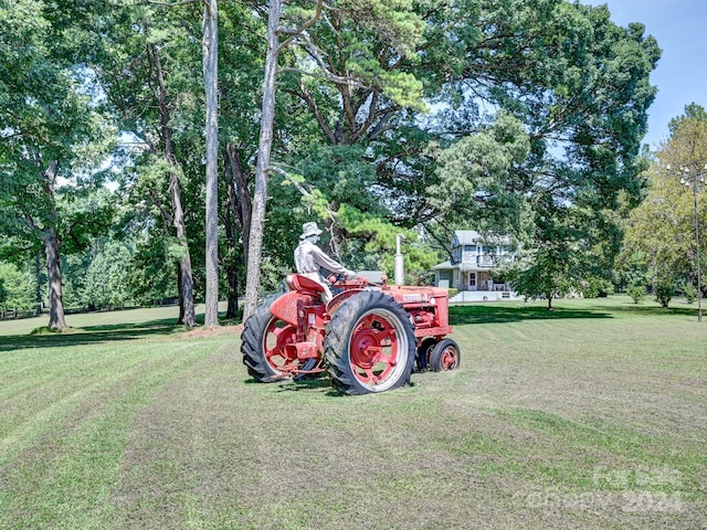 view of community with a lawn