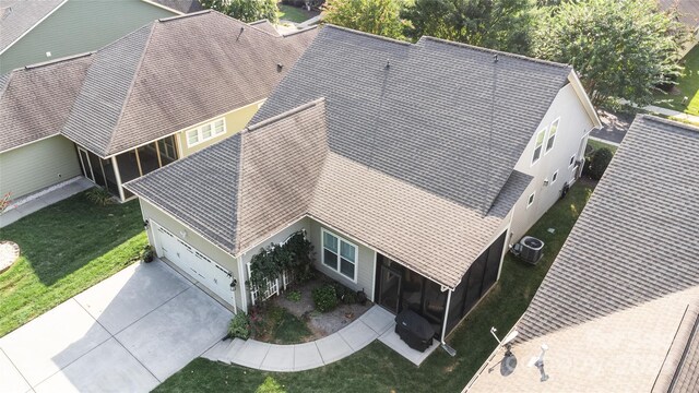 birds eye view of property