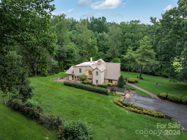 127 Springside Rd, Asheville, NC 28803 - bird's eye view featuring a wooded view
