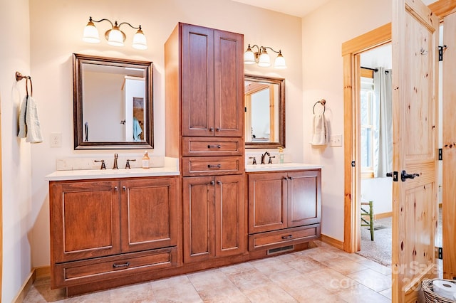 bathroom featuring vanity