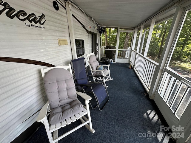 view of sunroom / solarium