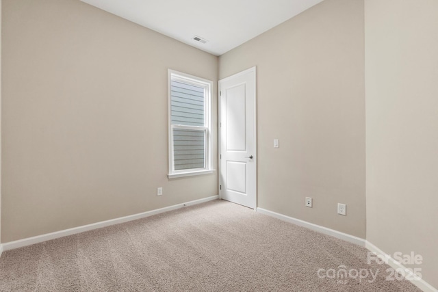 view of carpeted empty room