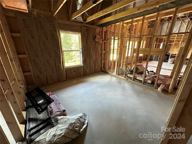 miscellaneous room with concrete flooring