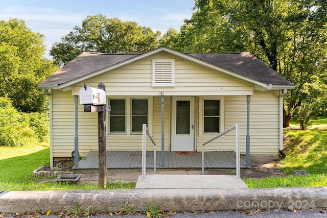 view of bungalow