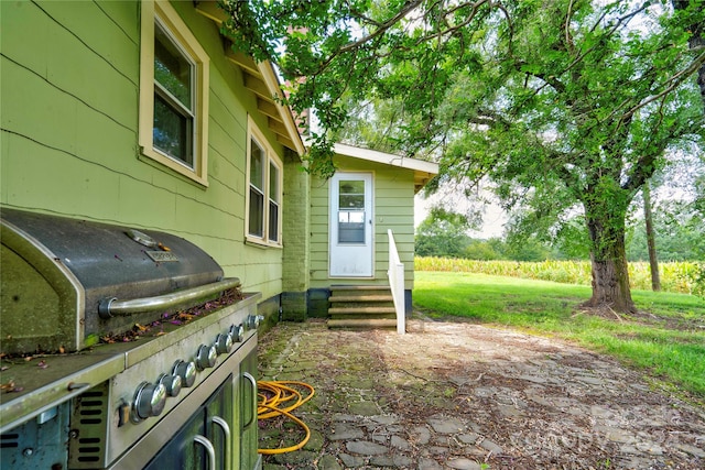 view of yard with a patio