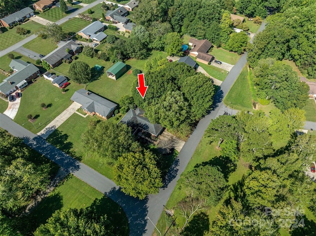 birds eye view of property featuring a residential view