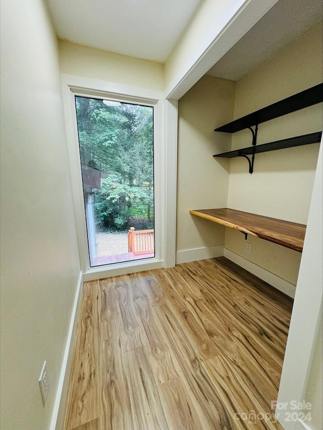 entryway featuring light hardwood / wood-style floors