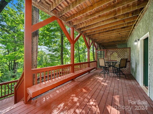 view of wooden terrace