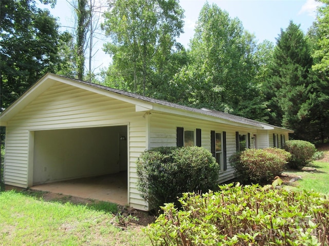 view of home's exterior