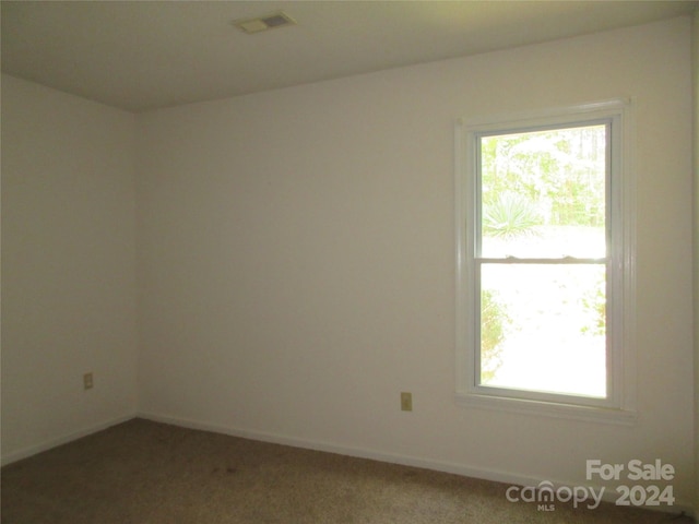 view of carpeted empty room