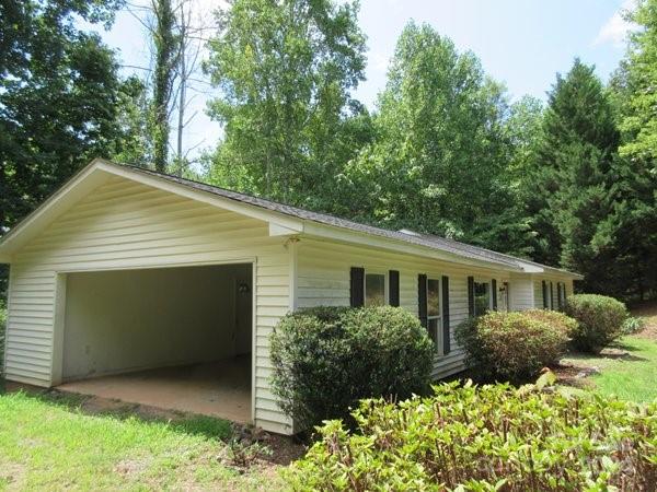 view of home's exterior with a garage