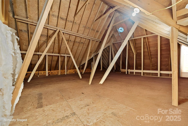 view of attic