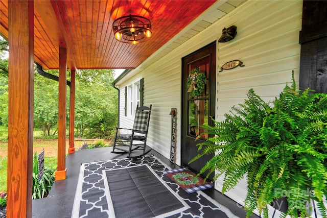 view of patio / terrace featuring a porch