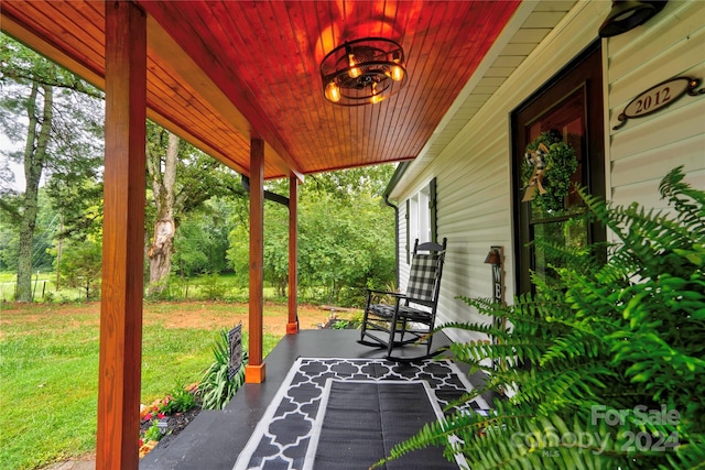 view of patio / terrace featuring a porch