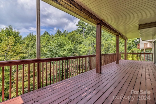 view of deck