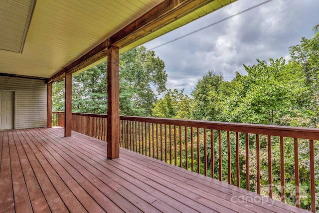 view of wooden terrace