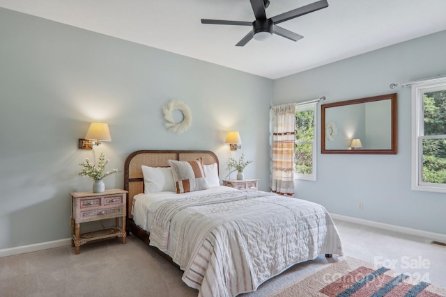 23 Country Meadows Ln, Hendersonville, NC 28792 - carpeted bedroom featuring baseboards and a ceiling fan