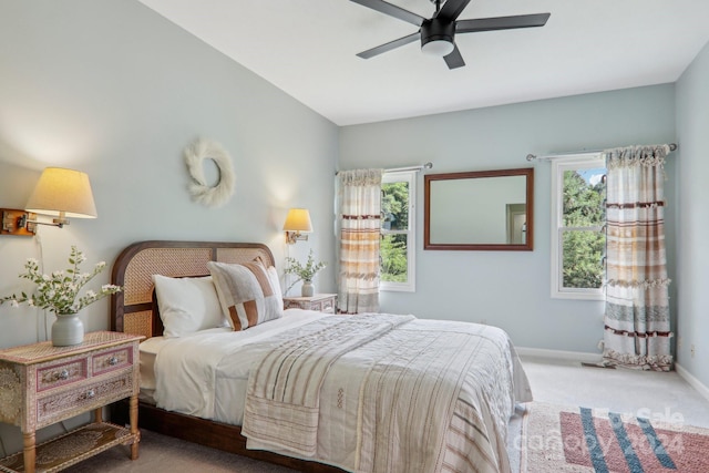 23 Country Meadows Ln, Hendersonville, NC 28792 - bedroom featuring carpet flooring, baseboards, and a ceiling fan