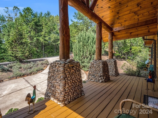 deck with a patio area