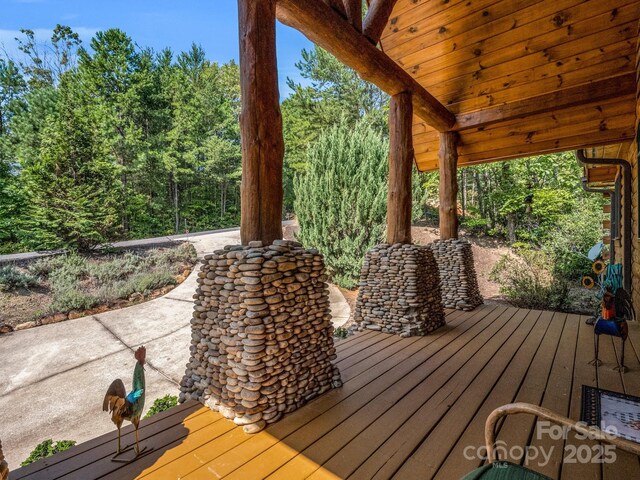 219 Highland Hts, Lake Lure, NC 28746 - view of deck