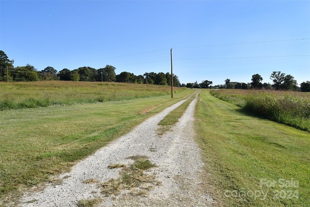 view of street featuring a rural view