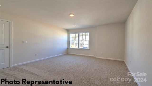 view of carpeted empty room