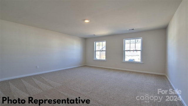 view of carpeted empty room