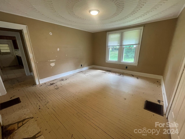 interior space with light hardwood / wood-style floors