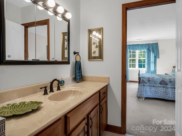 bathroom featuring vanity