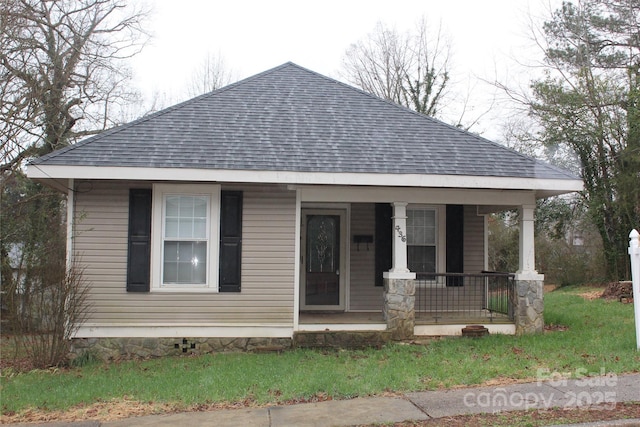 bungalow-style home with a porch