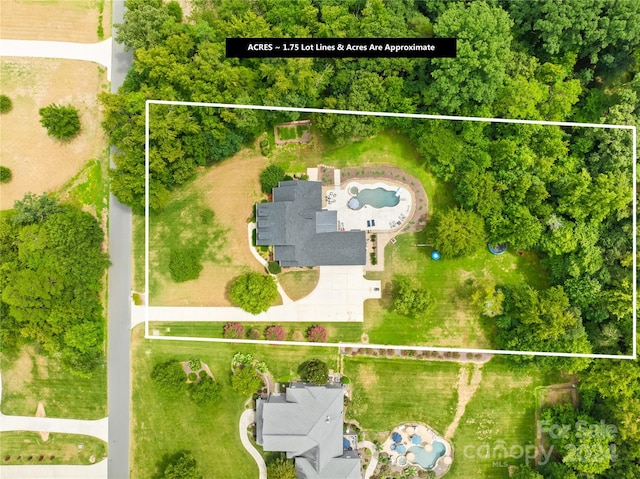 birds eye view of property