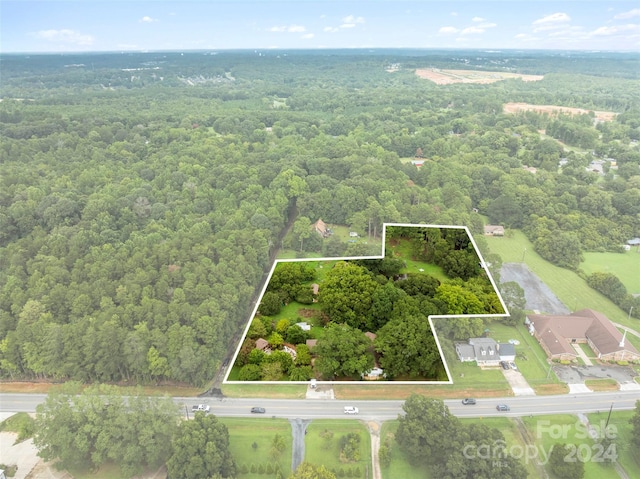 4539 S New Hope Rd, Gastonia, NC 28056 - aerial view with a wooded view