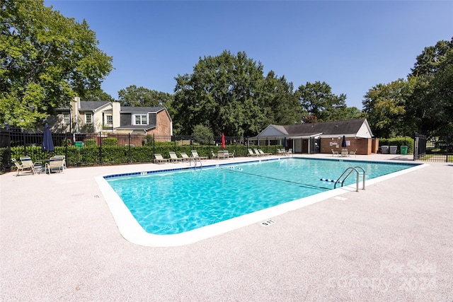 view of pool with a patio