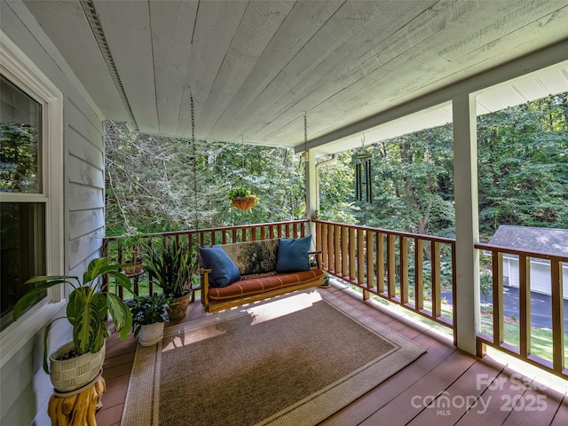 view of wooden terrace