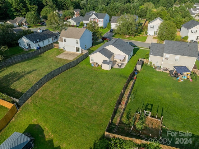 bird's eye view featuring a residential view