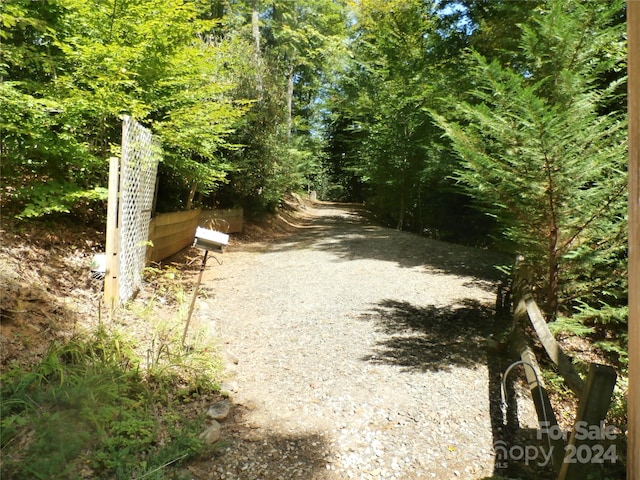 view of road