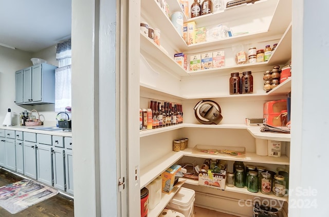 pantry featuring sink